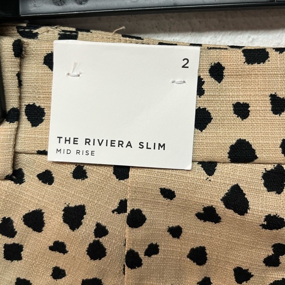 Loft Tan and Black Patterned Pants - Picture 4 of 5